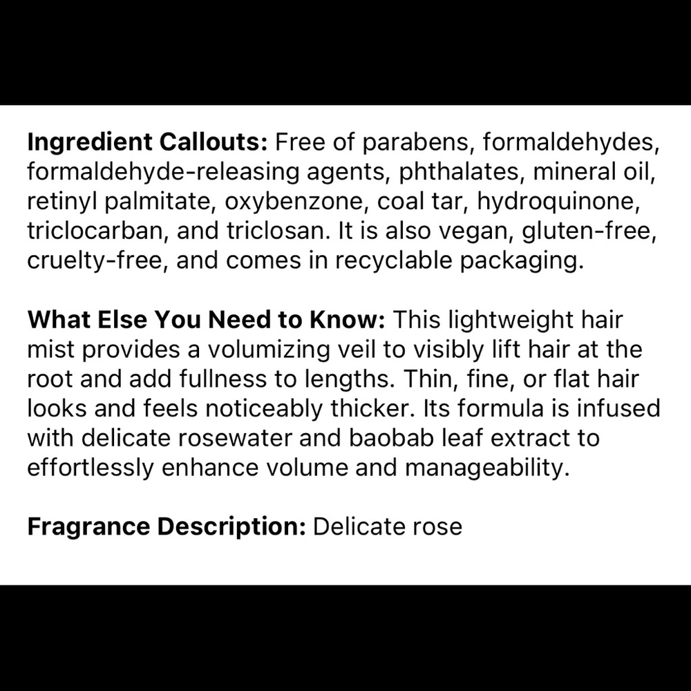🌹 Christophe Robin Instant Volumising Leave-In Hair Mist with Rose Water - Picture 9 of 9